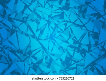 blue gradient triangles