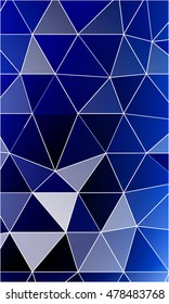 Blue gradient triangles. Vector illustration. For design, presentations