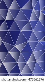 Blue gradient triangles. Vector illustration. For design, presentations