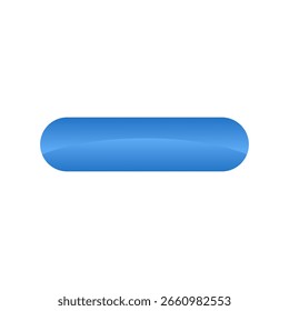 Elemento de interface única plana e brilhante do botão azul Gradient UI para Web e celular