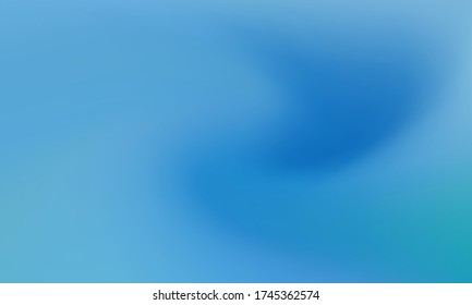 Blue gradient vector backdrop with blurred texture. Soft digital graphic design. Modern blue color gradient background for business covers. Web or brochure backdrop, sky, ice, underwater concept
