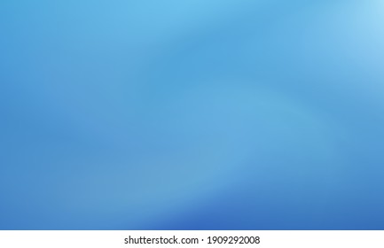 Blue gradient vector backdrop with blurred texture. Soft digital graphic design. Plain blue color gradient background for business covers. Screen wallpaper, website backdrop, card template