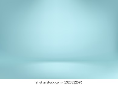 Blue gradient vector background. Minimalistic wallpaper with soft lighting effect and shadow. Banner, poster, greeting card concept with copyspace. Color blank backdrop for text and design