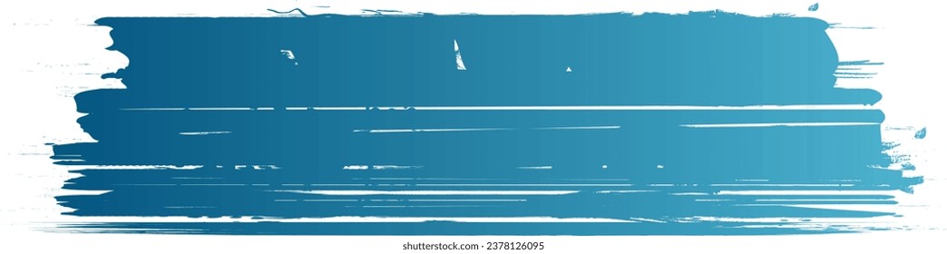 Blue Gradient Vector Brush Stroke Icon Transparent Background