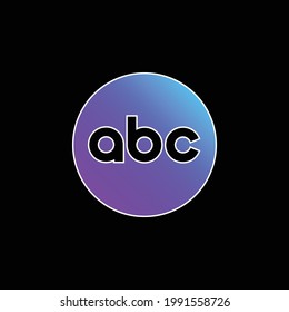 blue gradient vector icon on black background