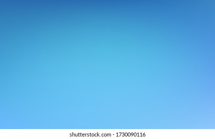 Blue gradient vector wallpaper with blurred texture. Smooth digital graphic design. Abstract blue color gradient background for business covers. Vivid blurry banner or poster backdrop.