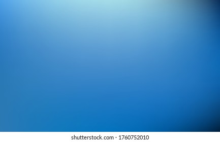 Blue gradient vector wallpaper with blurred texture. Smooth digital graphic design. Simple blue color gradient background for business covers. Presentation or card backdrop, cool wrapping paper