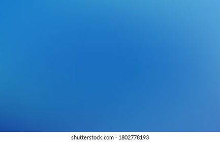 Blue gradient vector wallpaper with blurred texture. Smooth digital graphic design. Empty blue color gradient background for business covers. Web or brochure backdrop, sky, ice, underwater concept