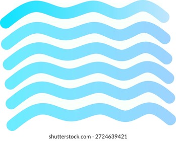 Blue gradient vertical abstract lines. Hand drawn blue line background for modern design.