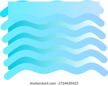 Linhas abstratas verticais de gradiente azul. Fundo de linha azul desenhado à mão para design moderno.