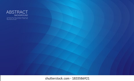 Blue gradient wave abstract background. vector cover design. graphic design. Minimal Texture. creative backgrounds template for flyer, banner, web page, book, card, advertisement