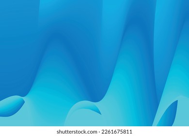 blue gradient wave Abstract background. Modern poster with gradient 3d flow shape. Innovation background design for landing page. Vector
