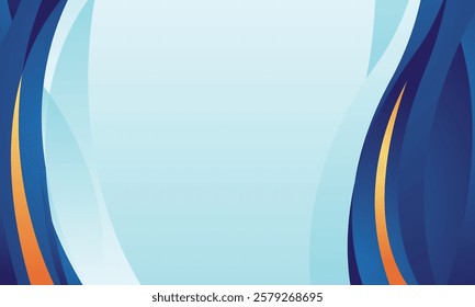 Blue gradient wave background image