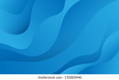 Konzept der Tiefseeschifffahrt mit blauem Farbverlauf-Gefälle Vektorillustration abstrakter Hintergrund
