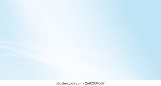 Fondo de líneas onduladas degradadas azules, fondo Abstractas, Ilustración vectorial abstracta moderna