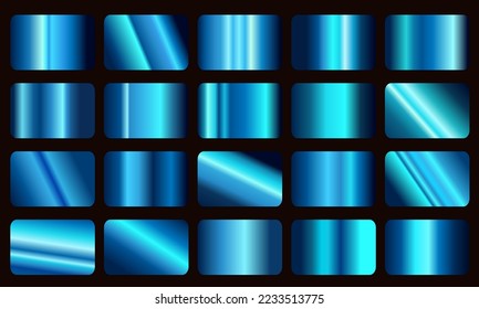  gradients blue set