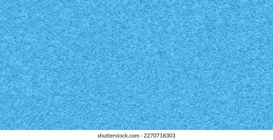 Blue grainy paper pattern. Realistic wall plaster texture. Stucco horizontal background