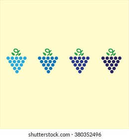 Blue grapes 