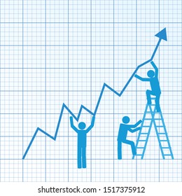 The blue graph is helping people work