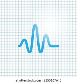 blue graph on white graph paper