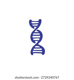 A blue graphic representation of a dna helix.