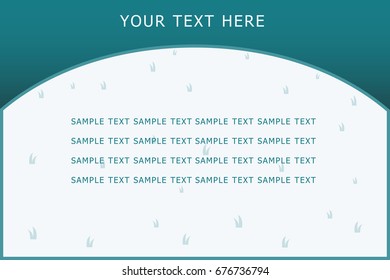  Blue grass field kid vector background