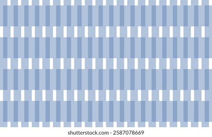 Blue gray abstract background with vertical strip repeat pattern, replete image, block zigzag design for fabric printing, checkerboard chess