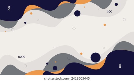 blue and gray abstract wave background. great for banner, poster, cover, web, brochure, presentation, etc.
