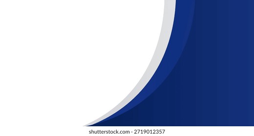 Blue gray abstract wave background for corporate banner, business presentation, poster, journal cover.