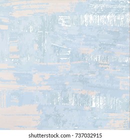 Blue gray beige grunge background. Vector vintage background as painted
