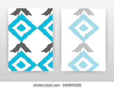 Blue gray design for annual report, brochure, flyer, poster. Gray blue abstract white background vector illustration for flyer, leaflet, poster. Business abstract A4 brochure template.