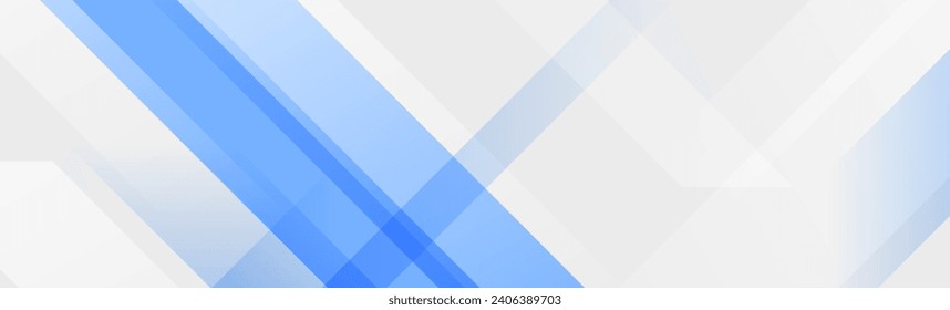 Blue and gray diagonal line footer design. Abstract horizontal sport background. Wide sporty banner template for presentation, footer, header, poster. Gradient geometric shape wallpaper. Vector header