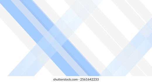 Blue and gray diagonal line footer design. Abstract horizontal sport background. Wide sporty banner template for presentation, footer, header, poster. Gradient geometric shape wallpaper. Vector header