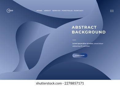 Blue Gray dynamic 3D background with modern fluid shape concept and minimalist poster suitable for various design media, including banner, web, header, cover, billboard, flyer, and social media