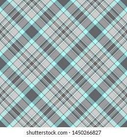 Blue and Gray Tartan Plaid Scottish Seamless Pattern. Texture from tartan, plaid, tablecloths, shirts, clothes, dresses, bedding, blankets and other textile.