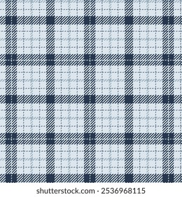 Vetor de padrão sem costura tom cinza azul reproduzido. Plano de fundo gráfico tartan verificar design de moda usar para impressão, textura, pano, tecido, flanela.	