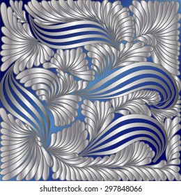 Blue gray Vector  ornament  abstract background 