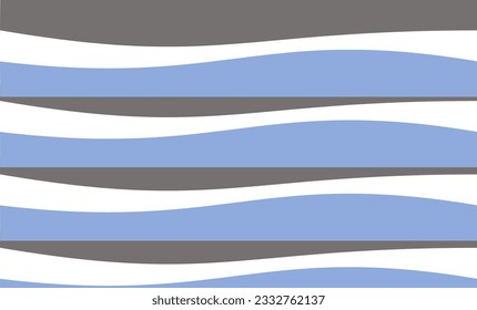 rayas azules, grises y blancas, fondo abstracto del patrón de repetición sin soldadura de onda azul y blanca
