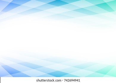 Blue and Green Abstract Background with Copy Space Vector Illustration