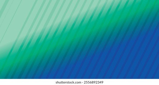 Blue and green abstract background with glowing geometric lines.  Vector illustration For Wallpaper, Banner, Background,
