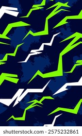Blue and green abstract background with grunge texture, modern design illustration template for sublimation