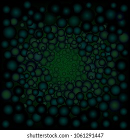 Blue and green abstract bubbles background.Vector illustration.