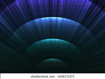 blue green abstract circle background, digital overlap layer line, simple technology design template, vector illustration