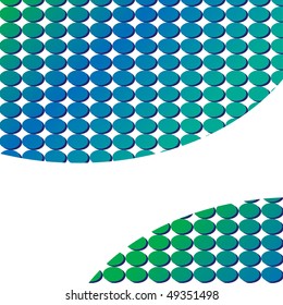 Blue and green abstract design template  - this vector is fully customizable
