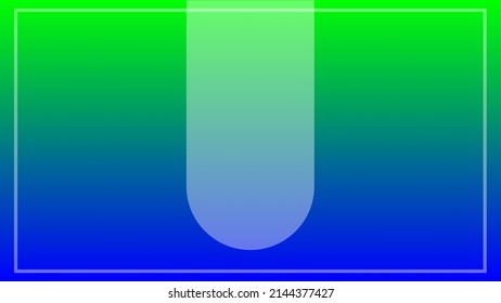 Blue and green abstract geometric background for banner