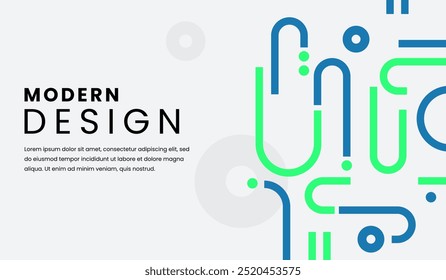 Blaue und grüne abstrakte geometrische Hintergrund Vektorgrafik