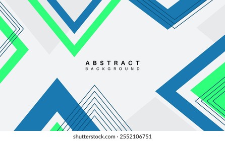 Ilustração do vetor de fundo geométrico abstrato azul e verde