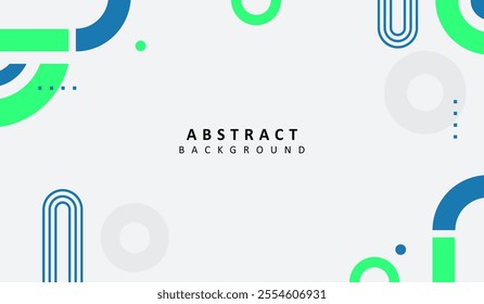 Blue and green abstract geometric background vector illustration