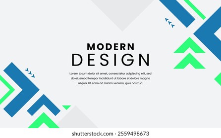 Blue and green abstract geometric background vector illustration