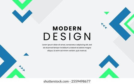 Blue and green abstract geometric background vector illustration